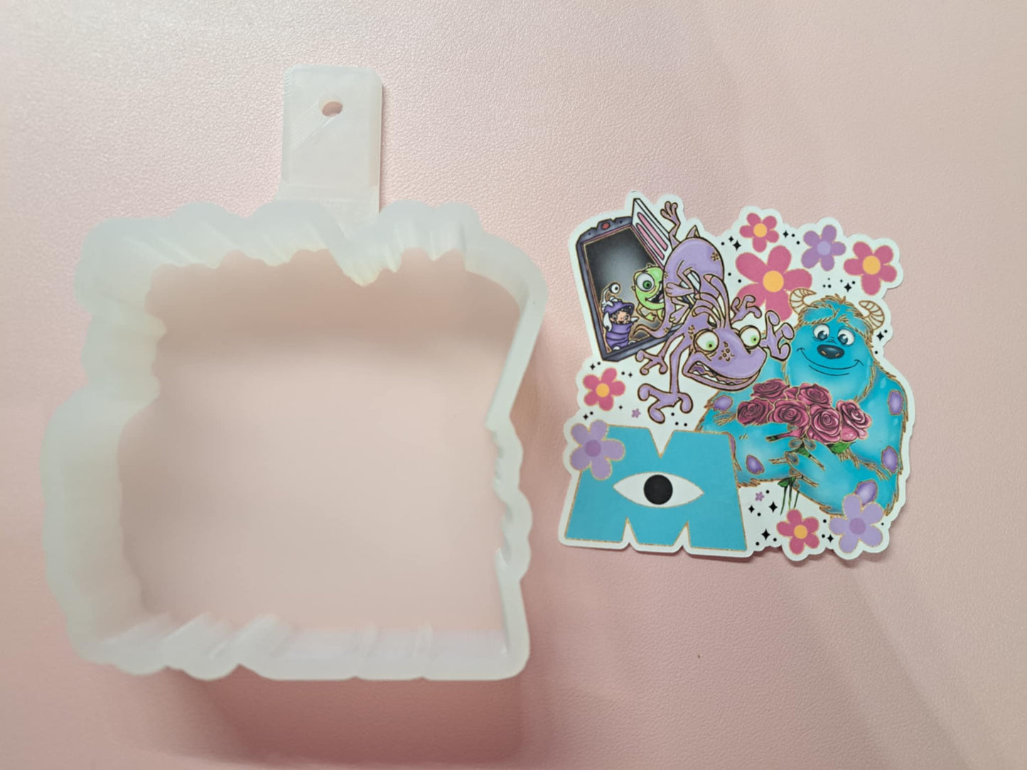 Sulley: Monsters Inc. Collage for Cardstock Silicone Mold, for Aroma Bead Molds, Premium Cardstock Images