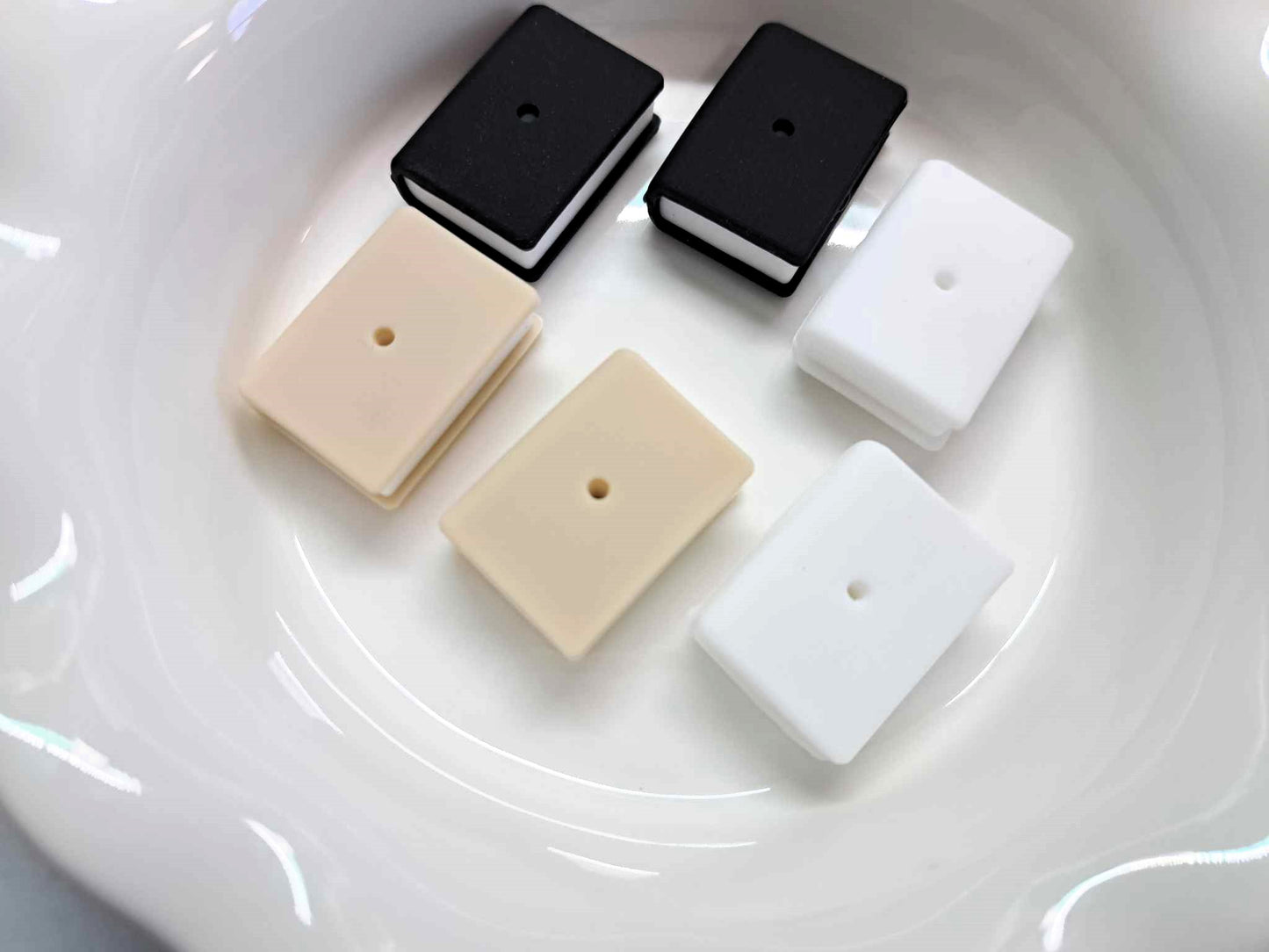 Single Book Silicone Focal Bead - 1296