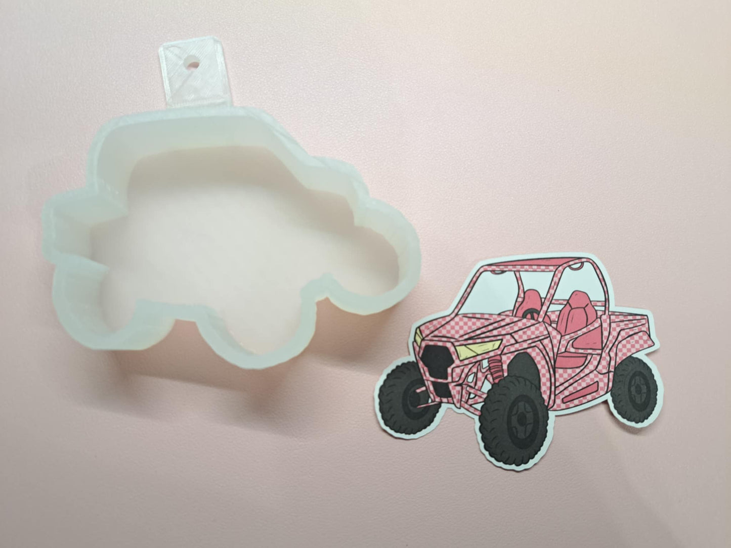 Side by Side Off Road UTV Cardstock Silicone Mold, Aroma Bead Molds, Premium Cardstock Images