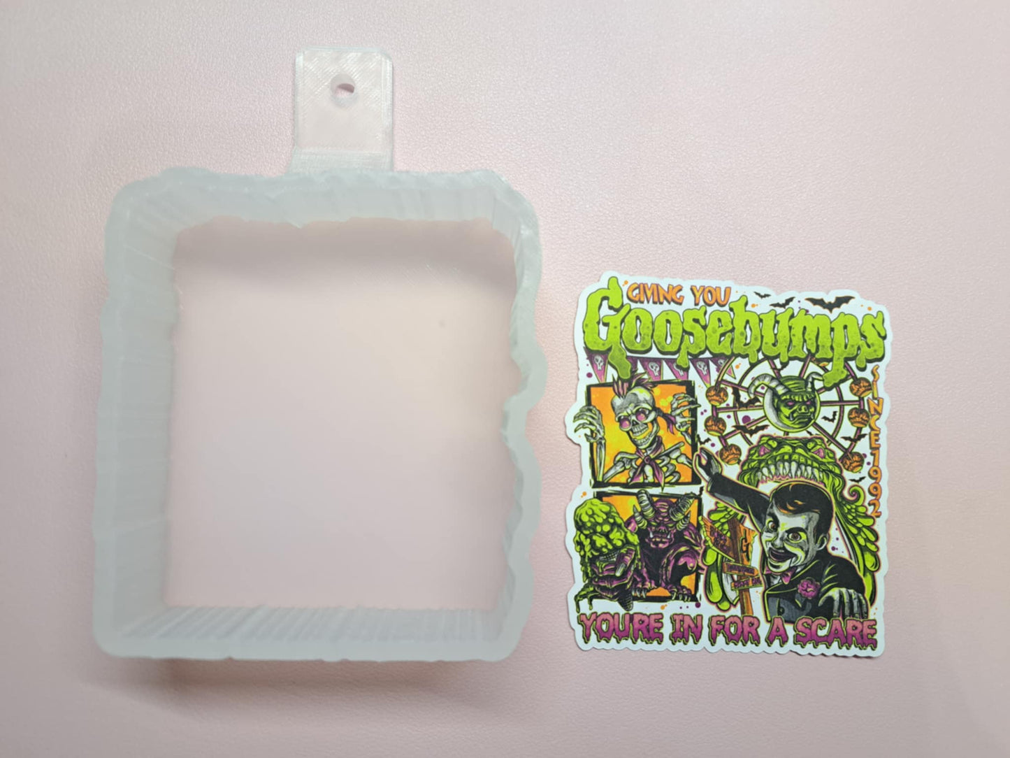 Giving You Goosebumps Cardstock Silicone Mold, Aroma Bead Molds, Car Freshies, Premium Cardstock Images