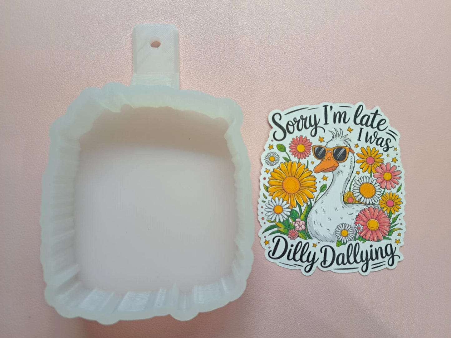 Dilly Dallying Goose Cardstock Silicone Mold, Aroma Bead Molds, Premium Cardstock Images