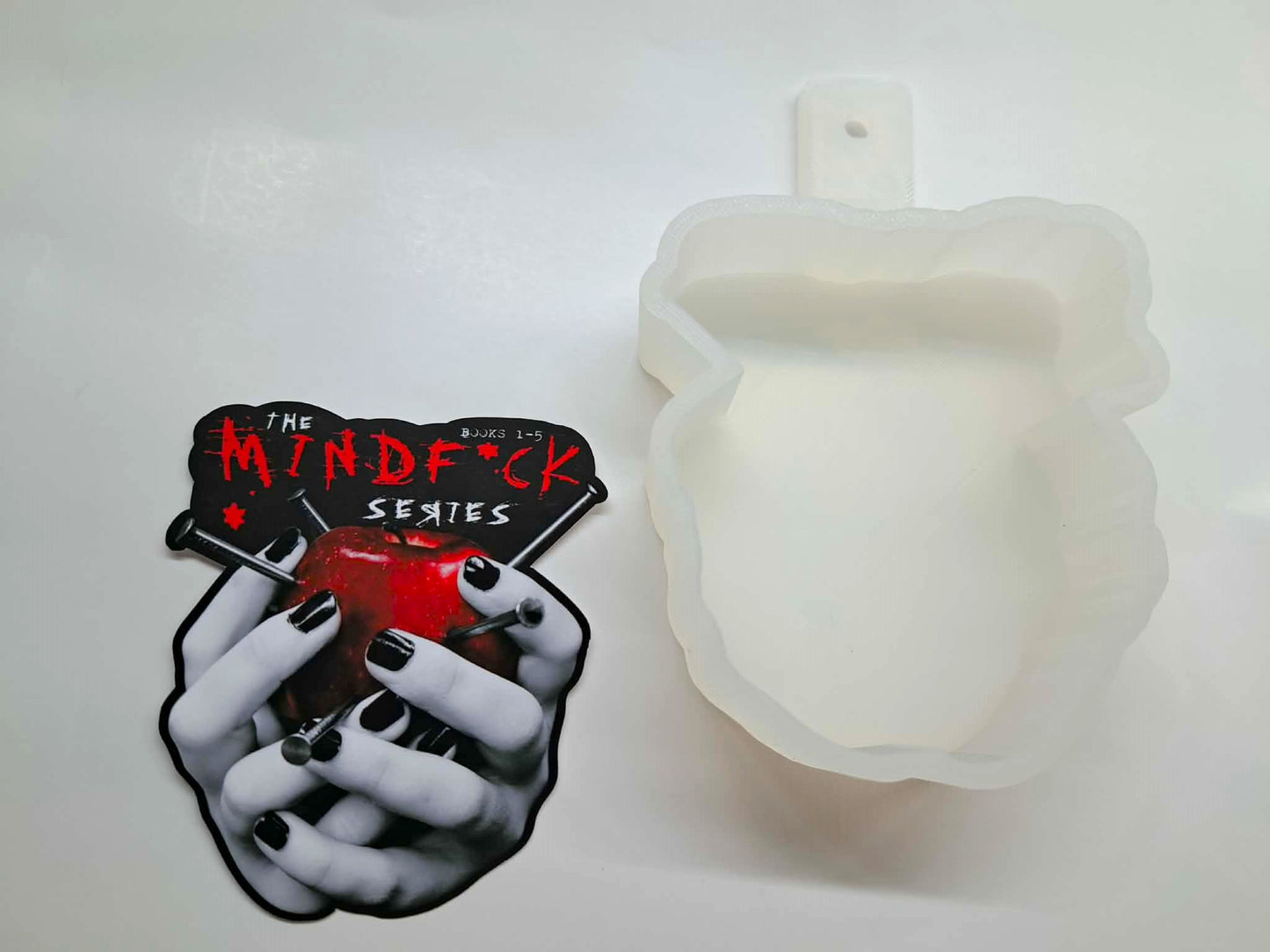 The Mindfuck Series: Apple with Nails Cardstock Silicone Mold, Aroma Bead Molds, Premium Cardstock Images
