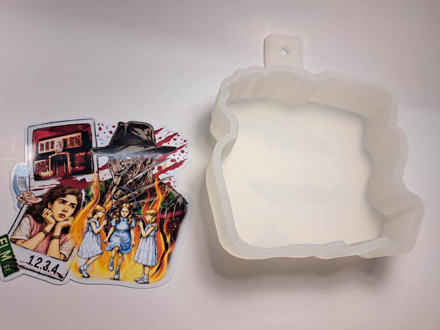 Freddy Krueger Polaroids Cardstock Silicone Mold, Aroma Bead Molds, Premium Cardstock Images