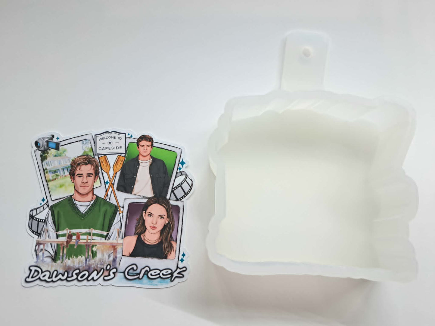 Dawson's Creek Polaroids Cardstock Silicone Mold, Aroma Bead Molds, Car Freshies, Premium Cardstock Images