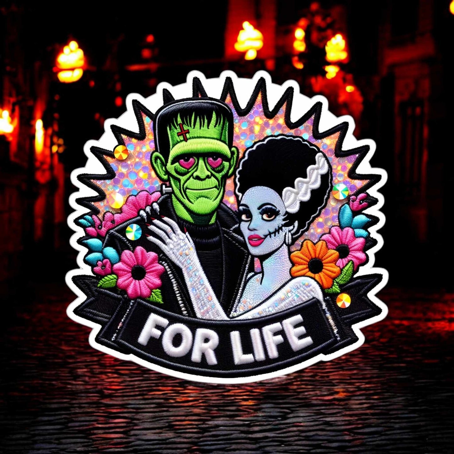 For Life: Frankenstein & Bride Cardstock Silicone Mold, Aroma Bead Molds, Premium Cardstock
