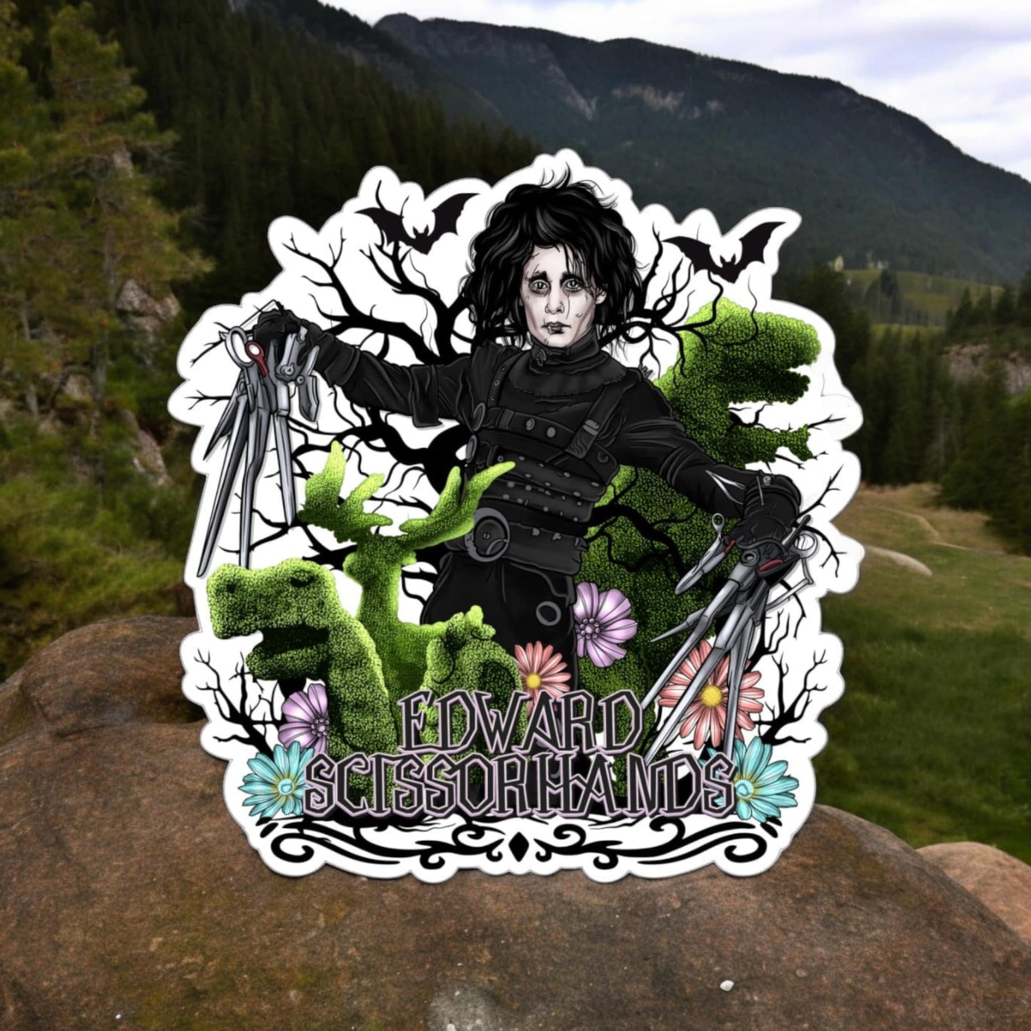 Edward Scissorhands - Movie Inspired Cardstock Silicone Mold, Aroma Bead Molds, Premium Cardstock Images
