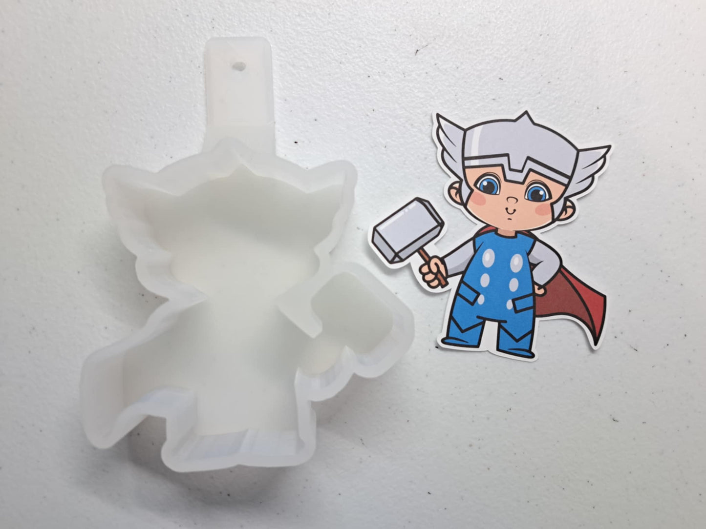 Thor: Superhero Cardstock Silicone Mold, Aroma Bead Molds, Premium Cardstock Images