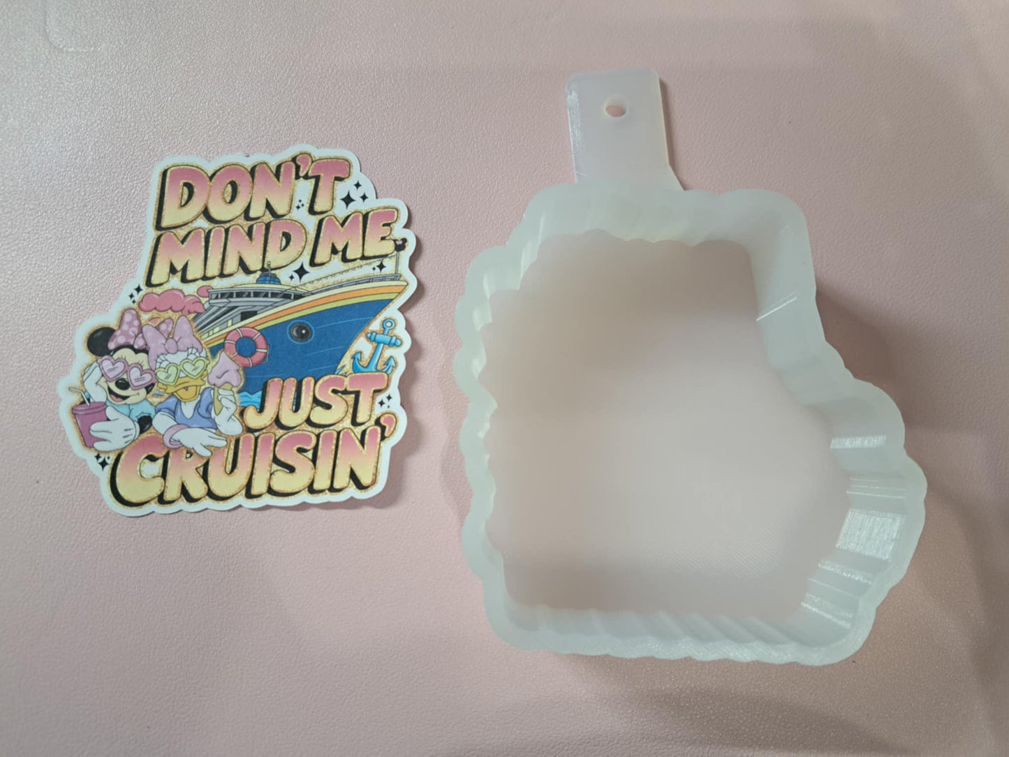 Minnie & Daisy: Just Cruisin' Cardstock Silicone Mold, Aroma Bead Molds, Premium Cardstock Images