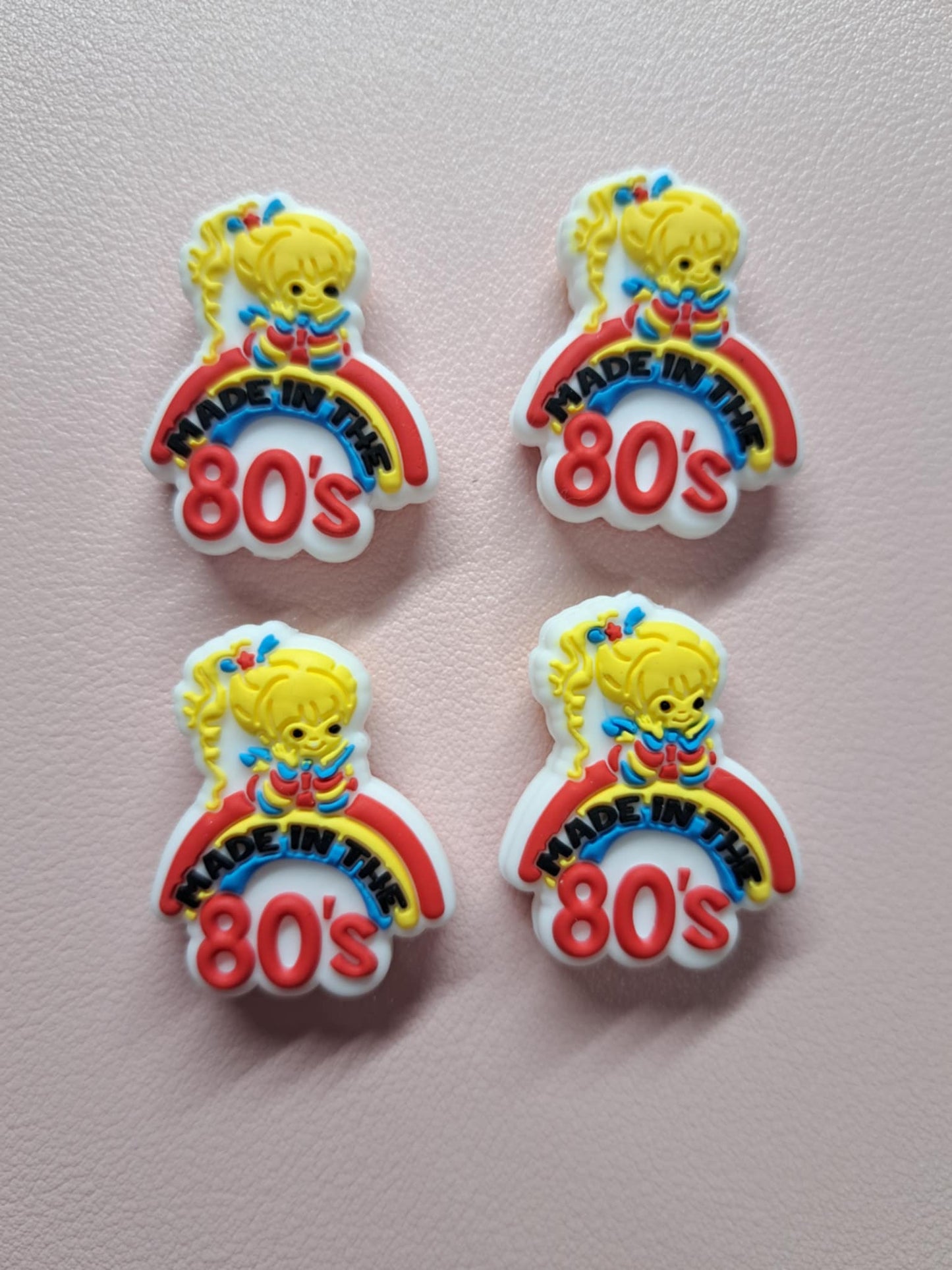 Made in the 80s: Style 2 Rainbow Bright Silicone Focal Bead