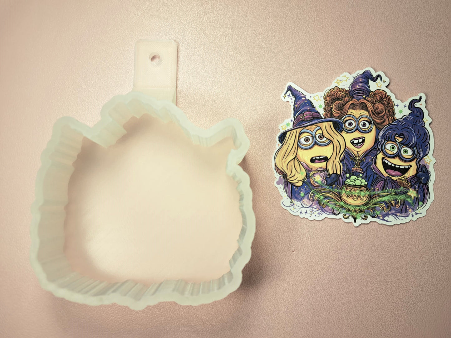 Minions Sisters: Hocus Pocus Cardstock Silicone Mold, Aroma Bead Molds, Premium Cardstock Images