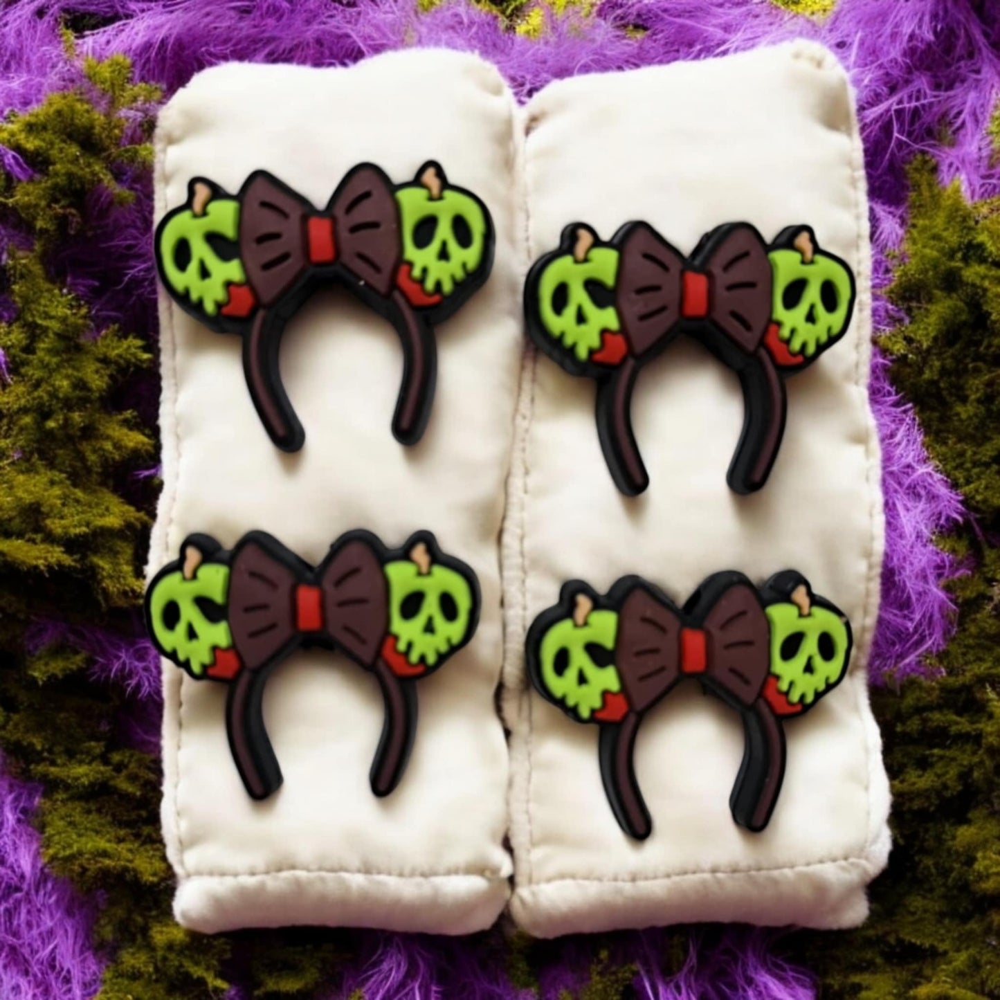 Snow White: Candy Apple Headband Disney Movie Inspired Silicone Focal Bead