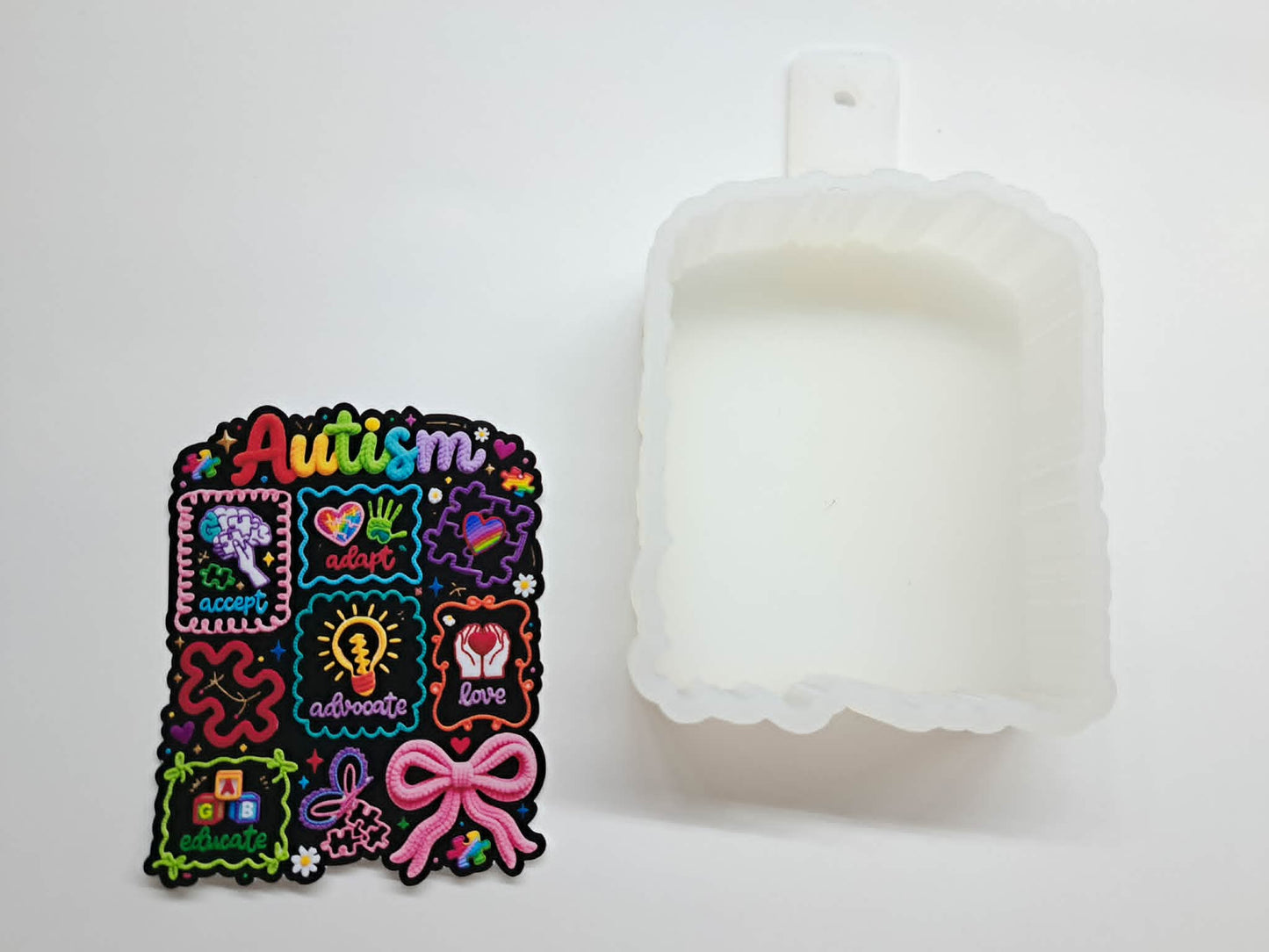 Autism Frames Cardstock Silicone Mold, Aroma Bead Molds, Premium Cardstock Images