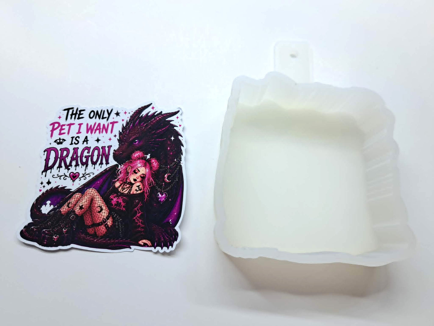 Pet Dragon Cardstock Silicone Mold, Aroma Bead Molds, Premium Cardstock Images