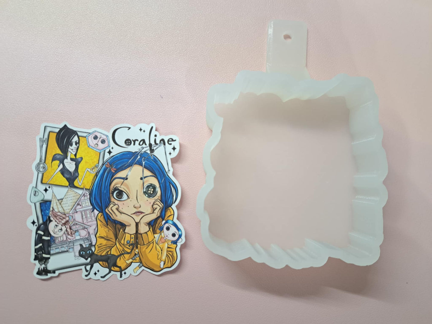 Coraline Polaroids for Cardstock Silicone Mold, Aroma Bead Molds, Premium Cardstock Images