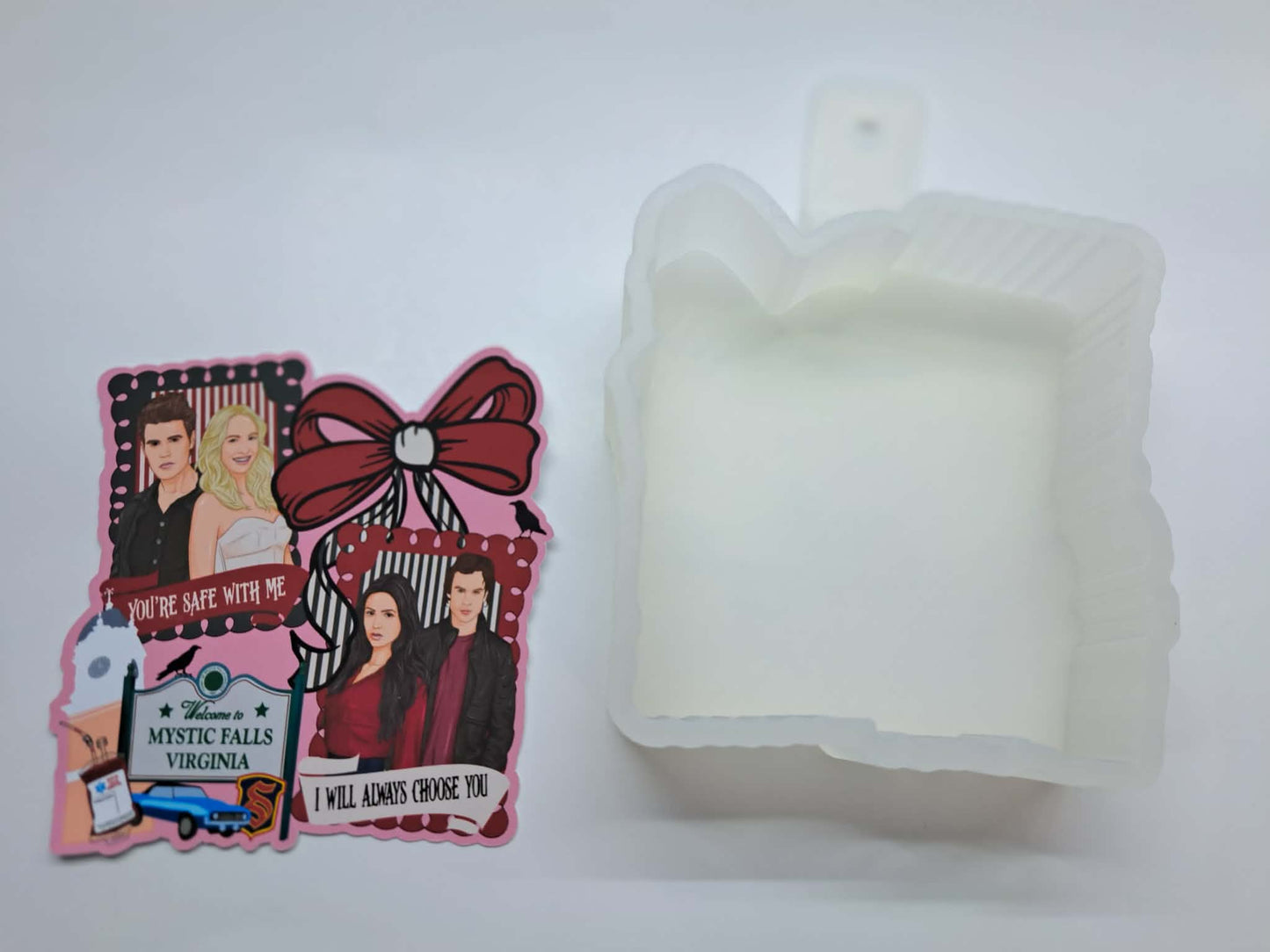 Vampire Diaries Coquette Collage Cardstock Silicone Mold, Aroma Bead Molds, Premium Cardstock Images