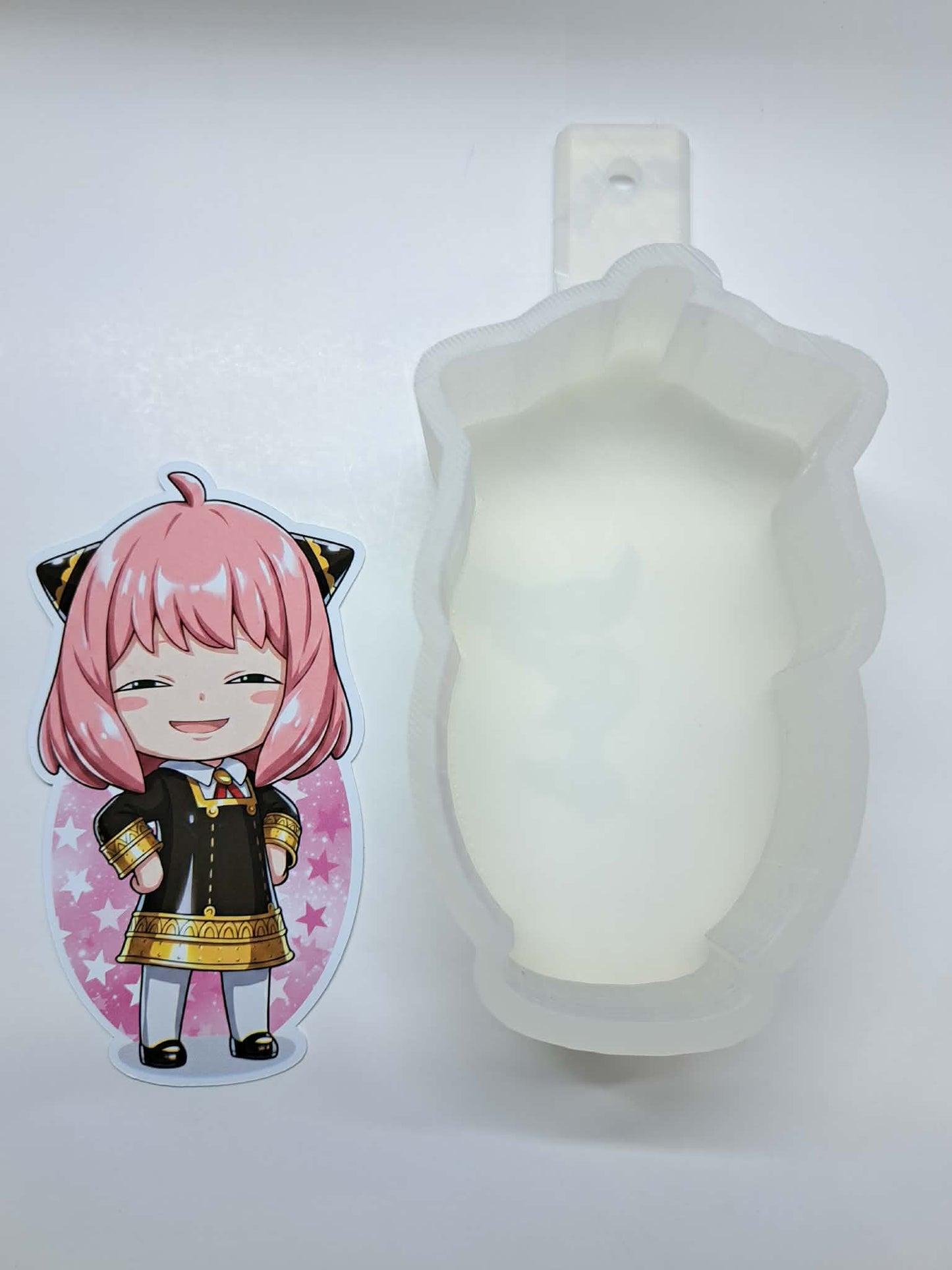 Spy X Family: Anya Forger Chibi Cardstock Silicone Mold, Aroma Bead Molds, Premium Cardstock Images