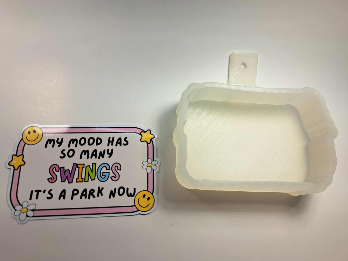 My Mood Swings Cardstock Silicone Mold, Aroma Bead Molds, Premium Cardstock Images