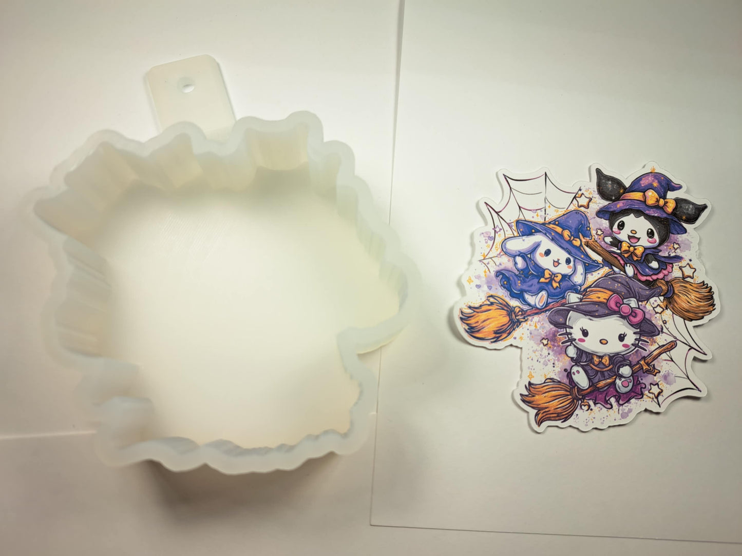 Hello Kitty Halloween Cardstock Silicone Mold, Aroma Bead Molds, Premium Cardstock Images