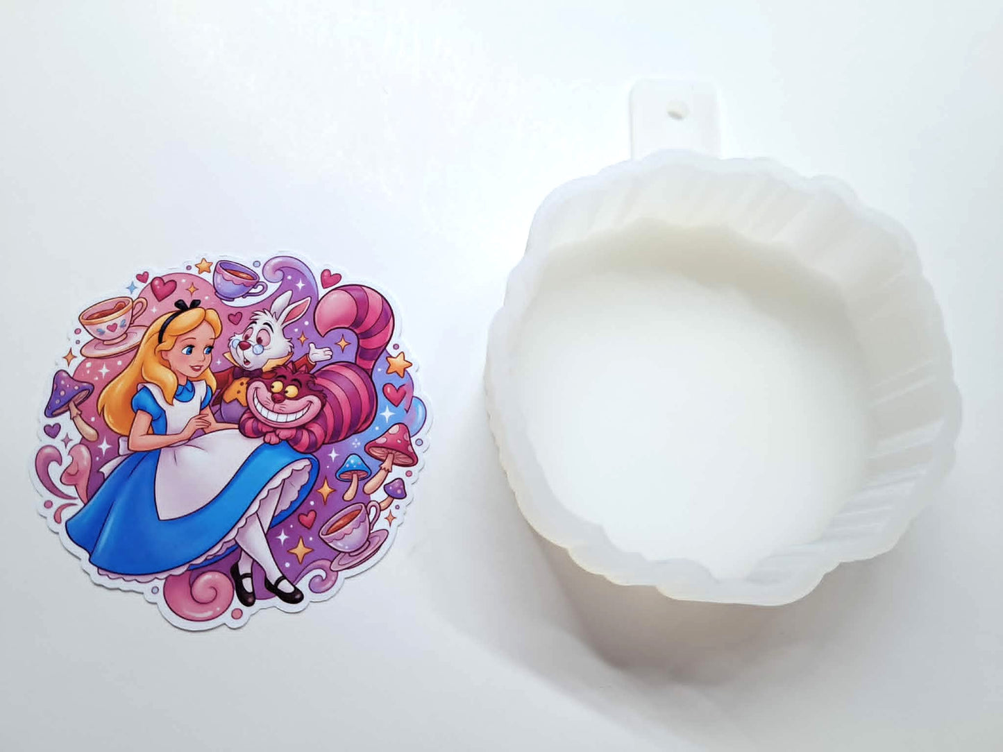 Alice In Wonderland Storybook Cardstock Silicone Mold, Aroma Bead Molds, Premium Cardstock Images