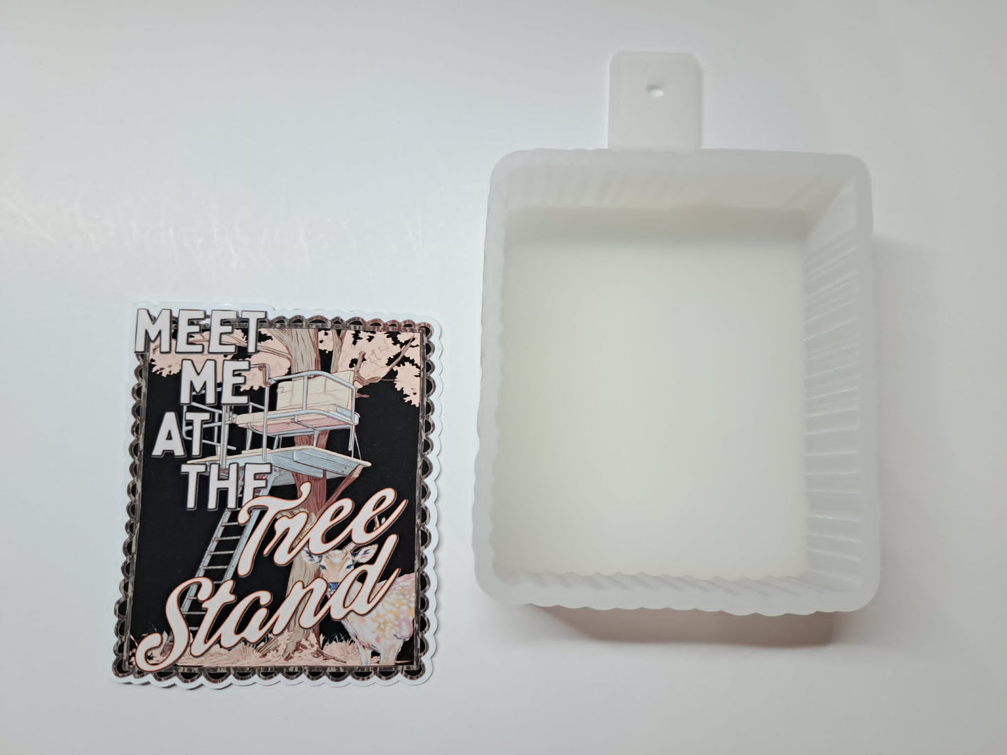 Meet Me At The Tree Stand Cardstock Silicone Mold for Aroma Bead Molds, Premium Cardstock Images