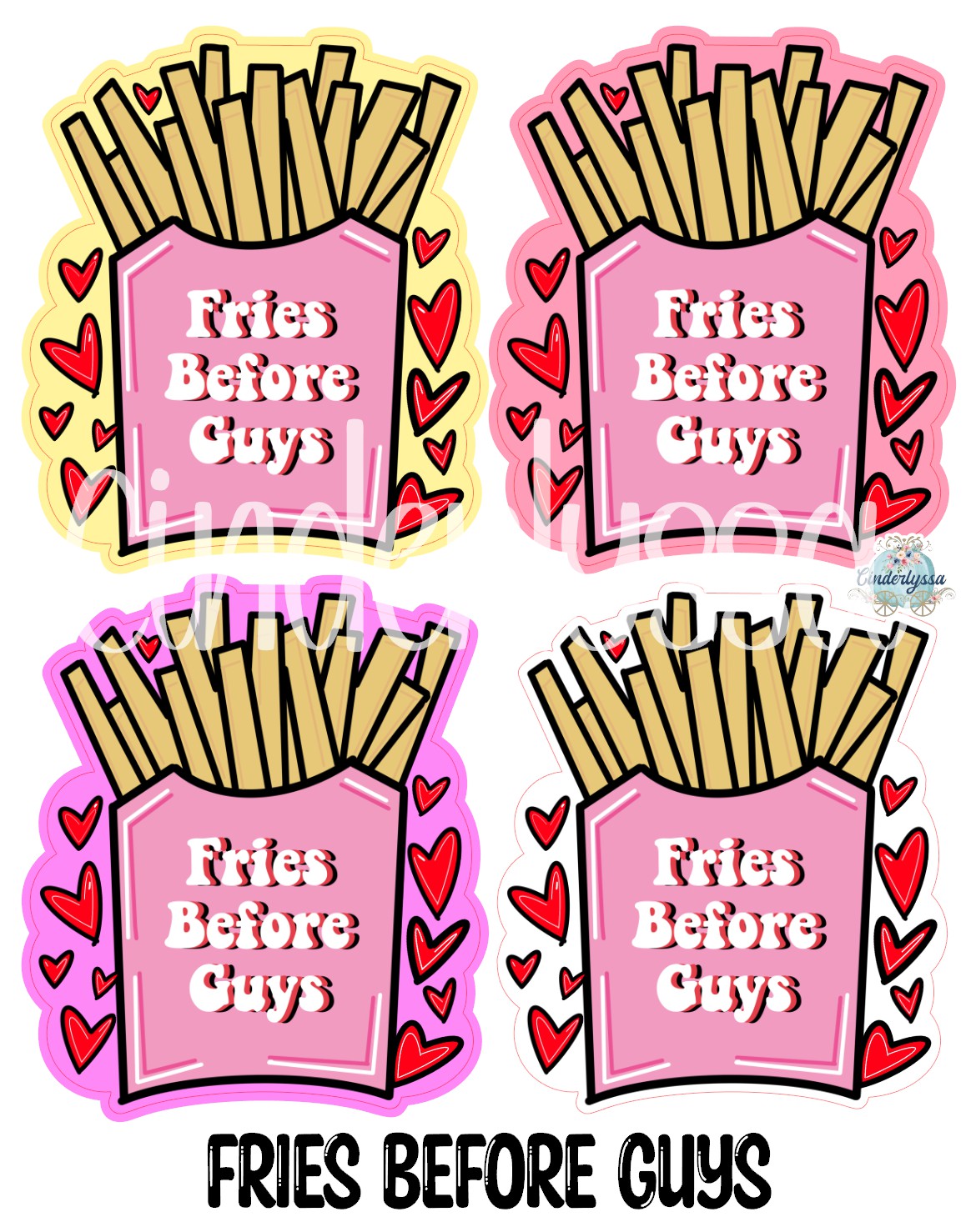 VENT CLIP: Fries Before Guys Two Cavity Small Vent Clip Size Cardstock Silicone Mold, Aroma Bead Molds, Premium Cardstock Images