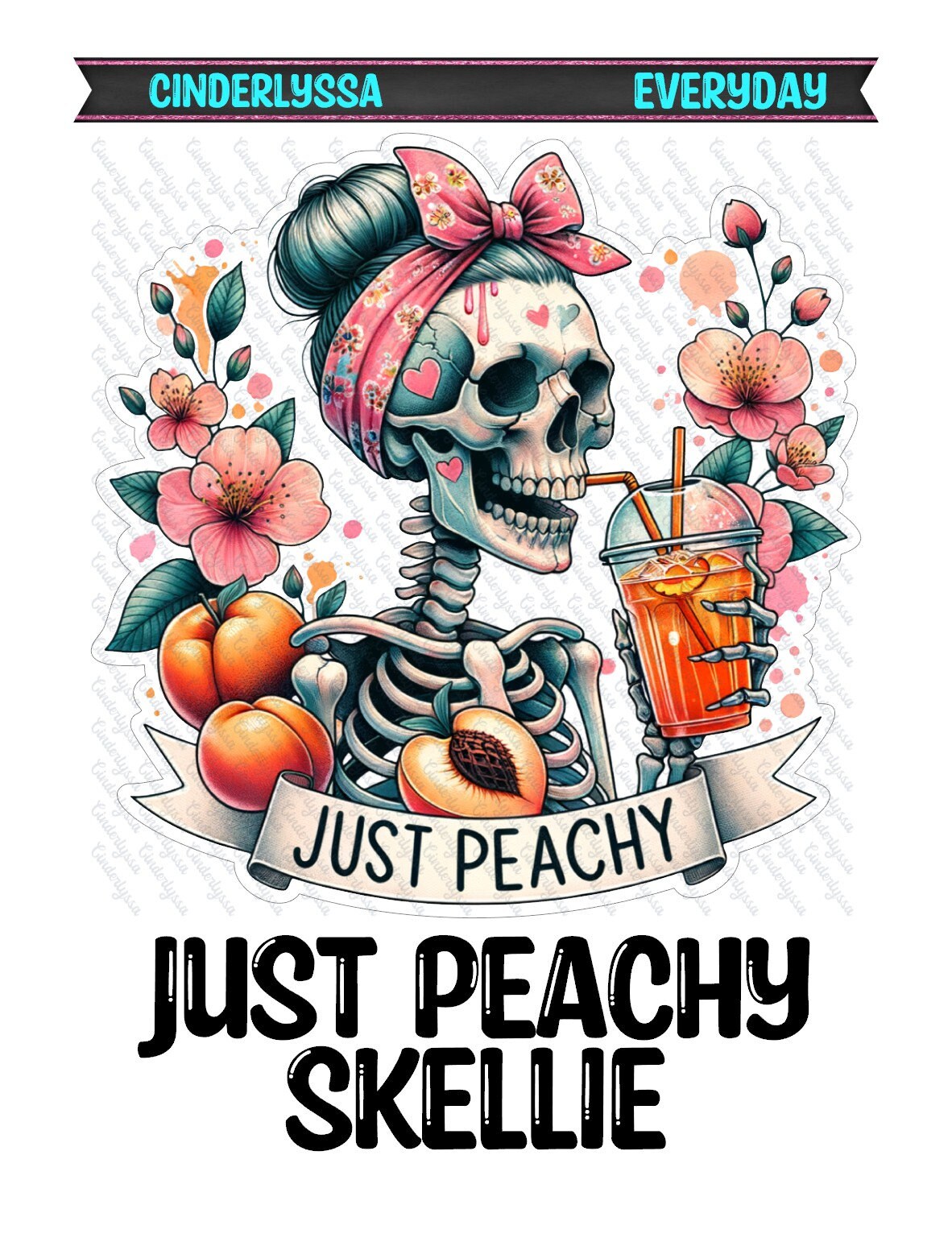 Just Peachy Skellie Silicone Mold, Aroma Bead Molds, Car Freshener Mold, Car Freshies, Premium Cardstock Images