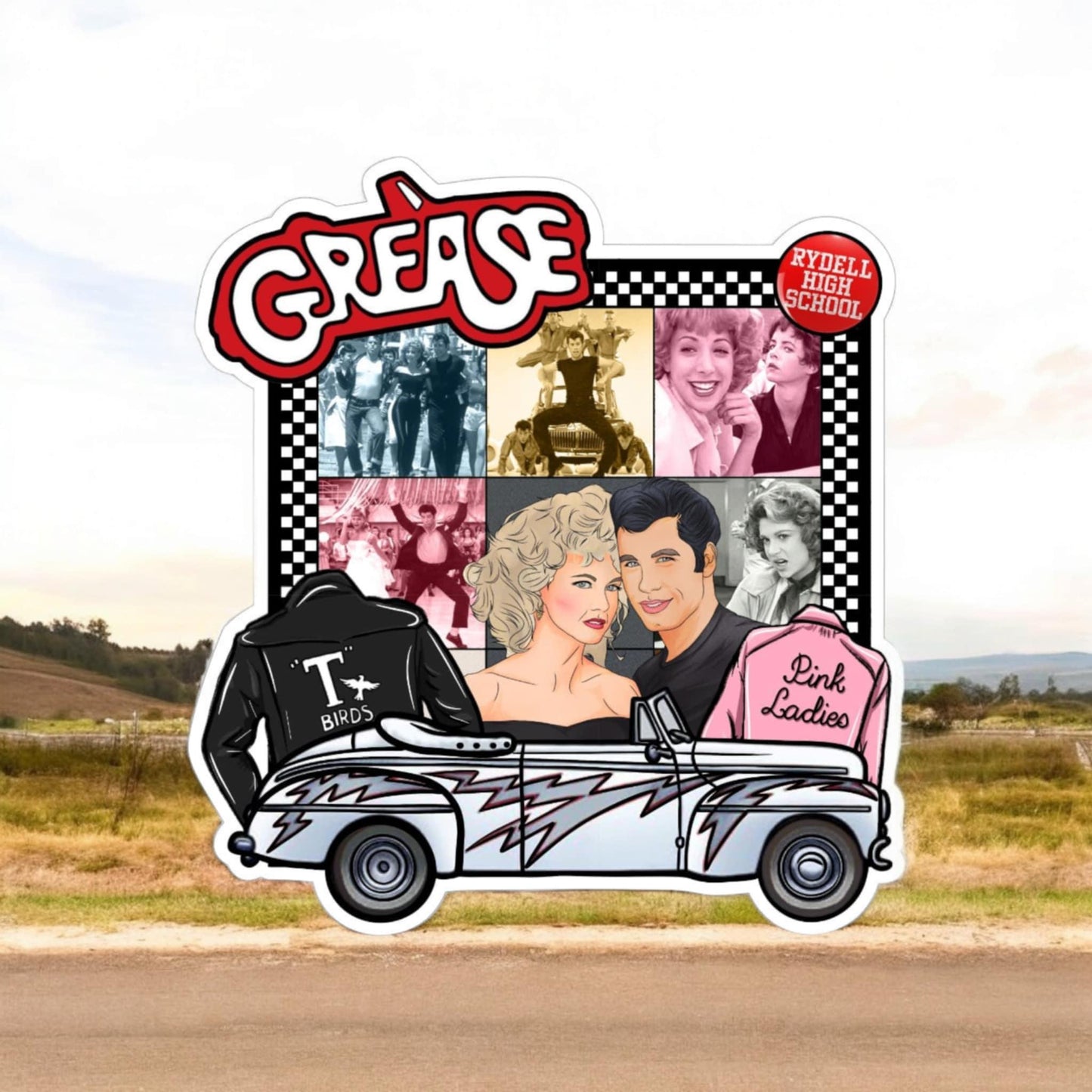 Grease Movie Inspired Silicone Mold, Aroma Bead Molds, Car Freshener Mold, Car Freshies, Premium Cardstock Images