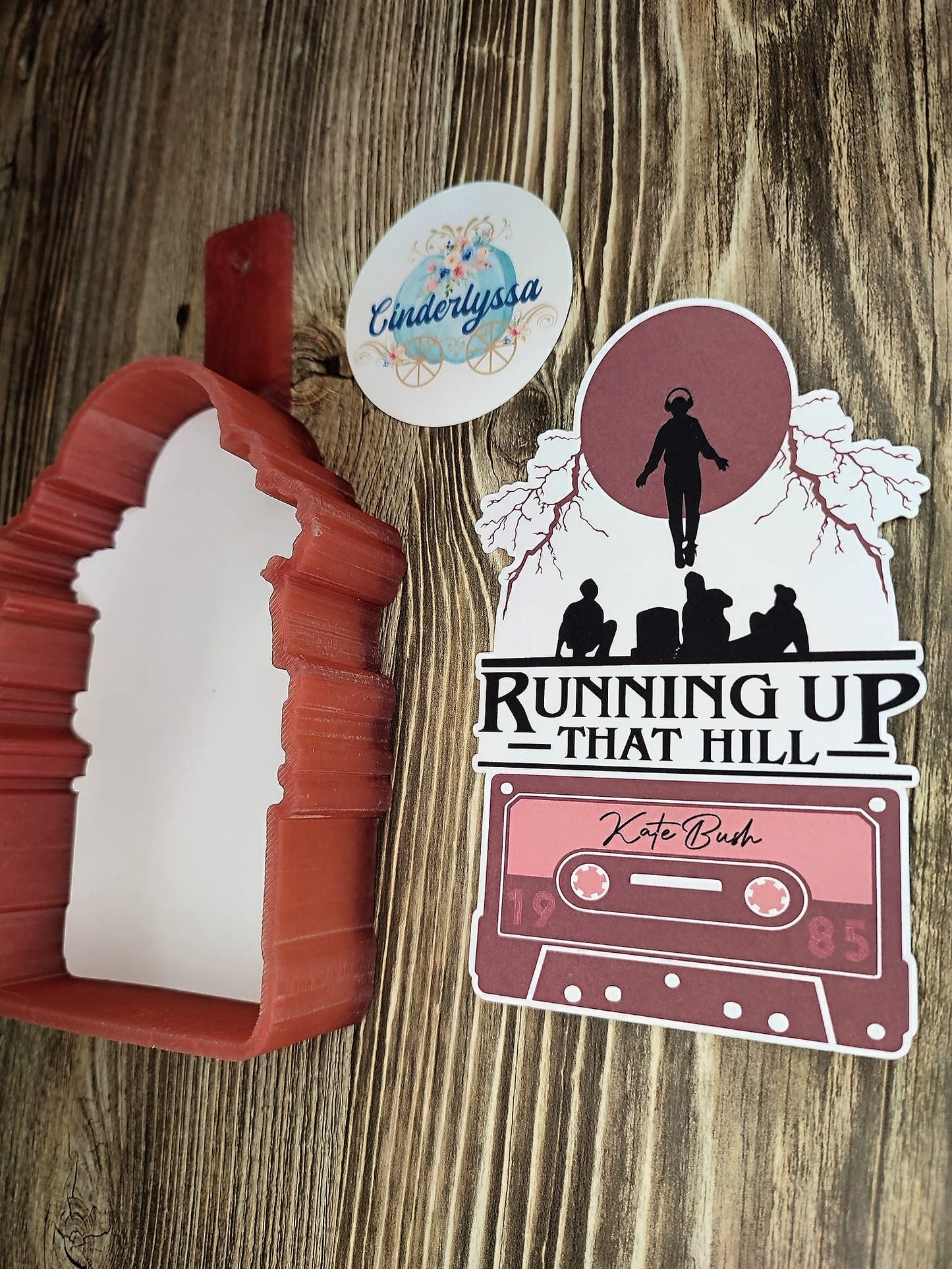 Stranger Things Running Up That Hill Cardstock Silicone Mold, Aroma Bead Molds, Premium Cardstock Images