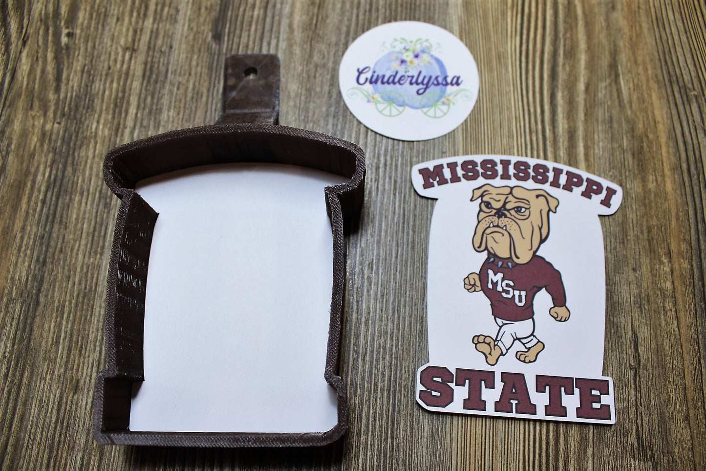 Mississippi State Bulldogs MSU & Ole Miss Rebels Cardstock Silicone Mold, Aroma Bead Molds, Premium Cardstock Images