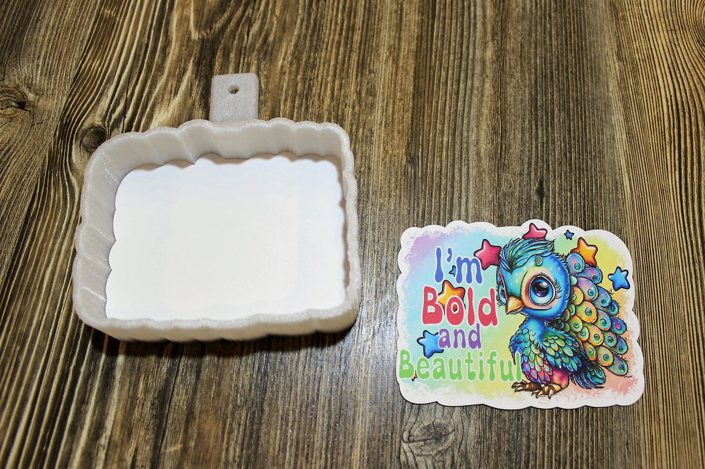 Peacock: I'm Bold and Beautiful Cardstock Silicone Mold, Premium Cardstock Images