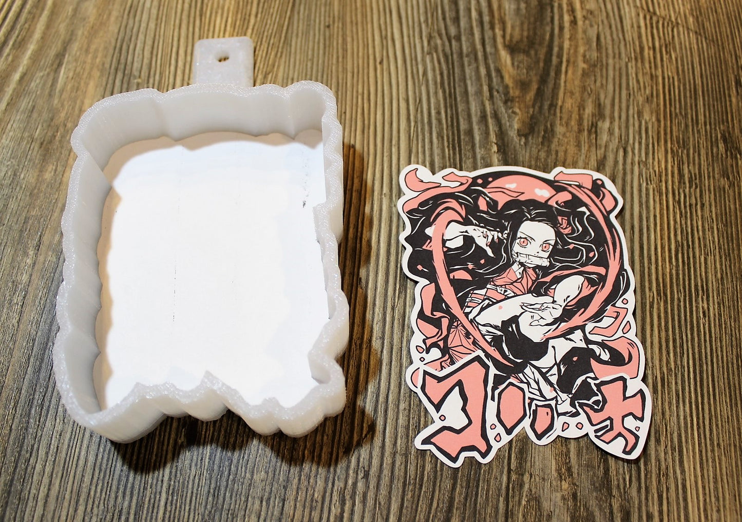Nezuko Kamado Anime Cardstock Silicone Mold, Aroma Bead Molds, Premium Cardstock Images