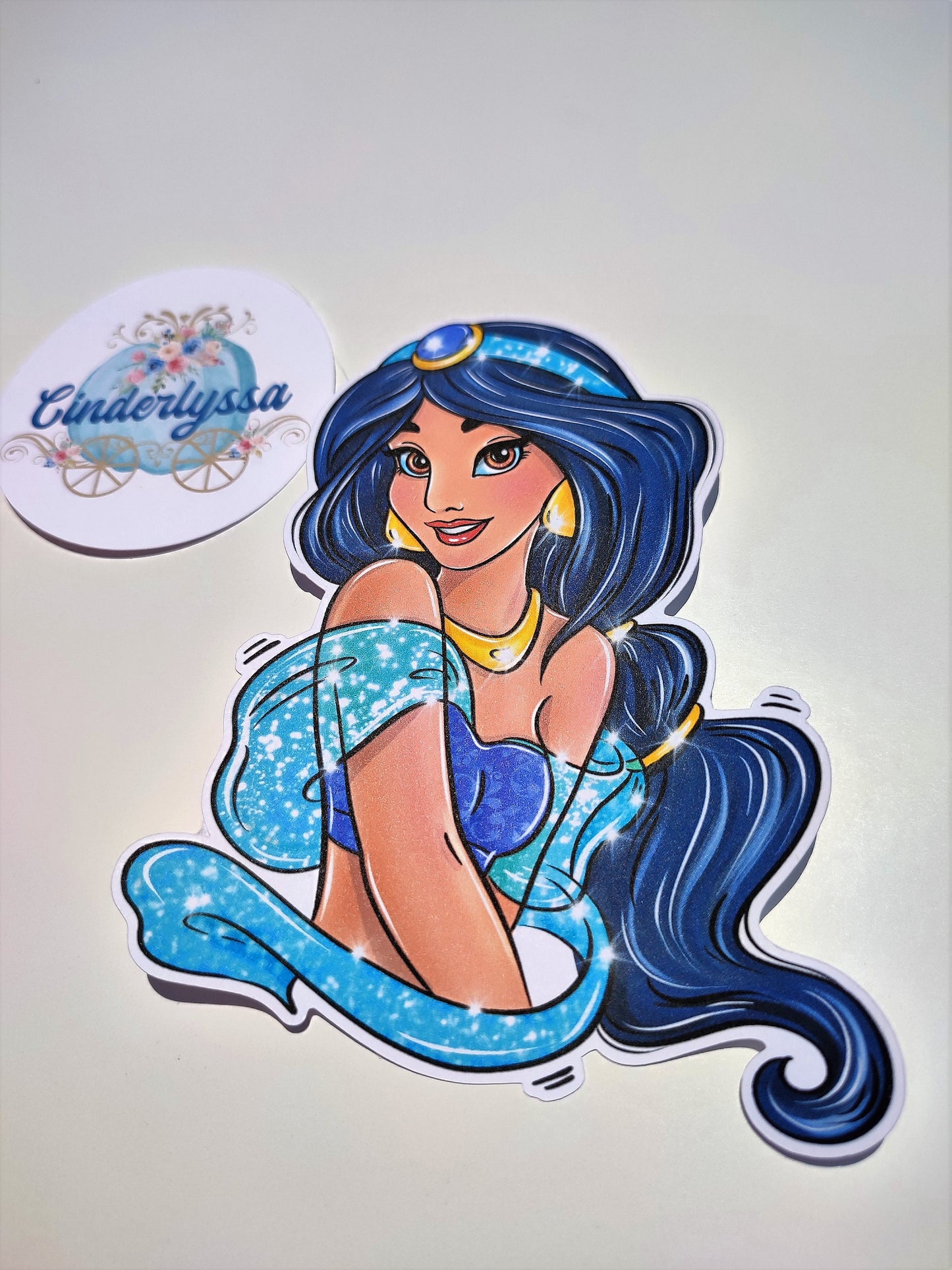 Princess Jasmine: Aladdin, Sultan of Agrabah, Rajah, Jafar Cardstock Silicone Mold, Aroma Bead Molds, Premium Cardstock Images