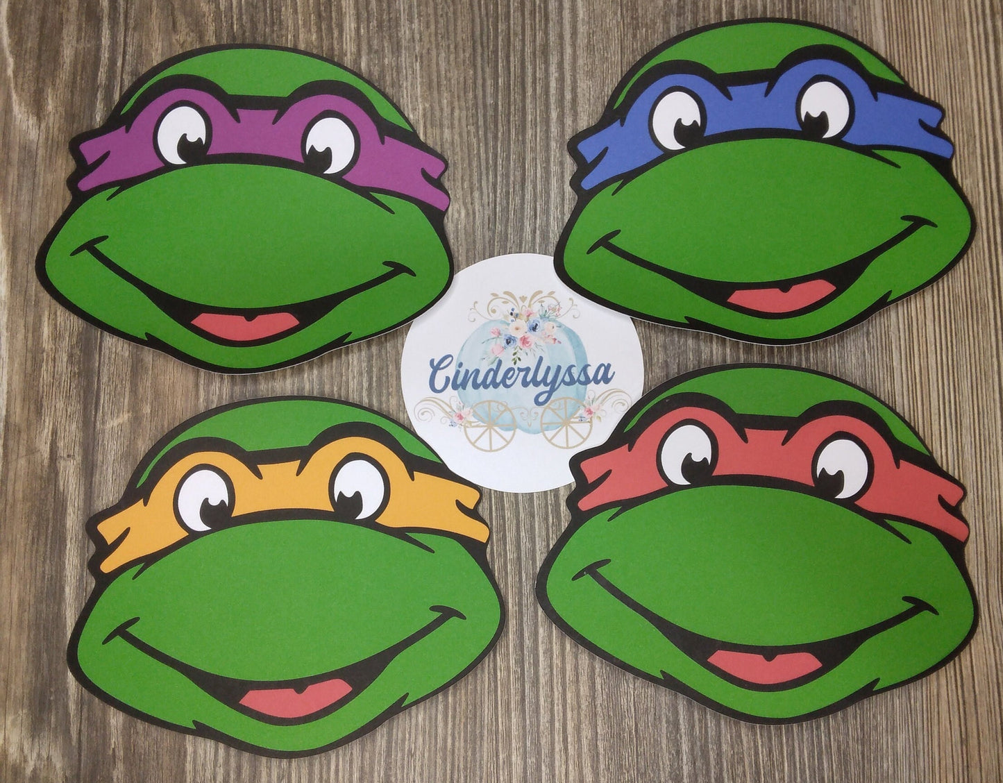 TMNT Teenage Mutant Ninja Turtles With Multiple Color Insert Options Silicone Mold, Aroma Bead Molds, Car Freshener Mold