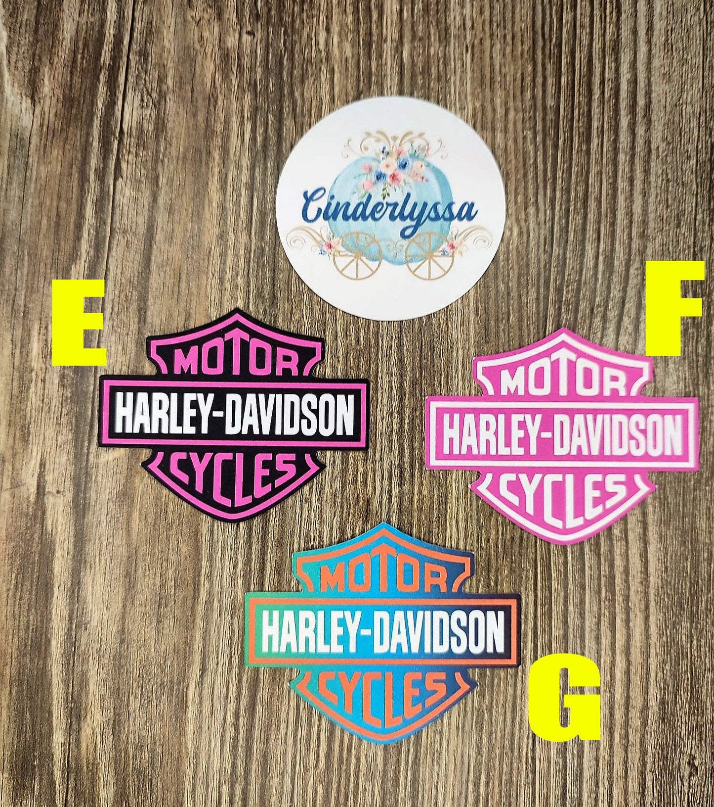 Small HD/Motorcycle Logo With Multiple Colors Silicone Mold, Vent Clip, Aroma Bead Molds, Car Freshener Mold