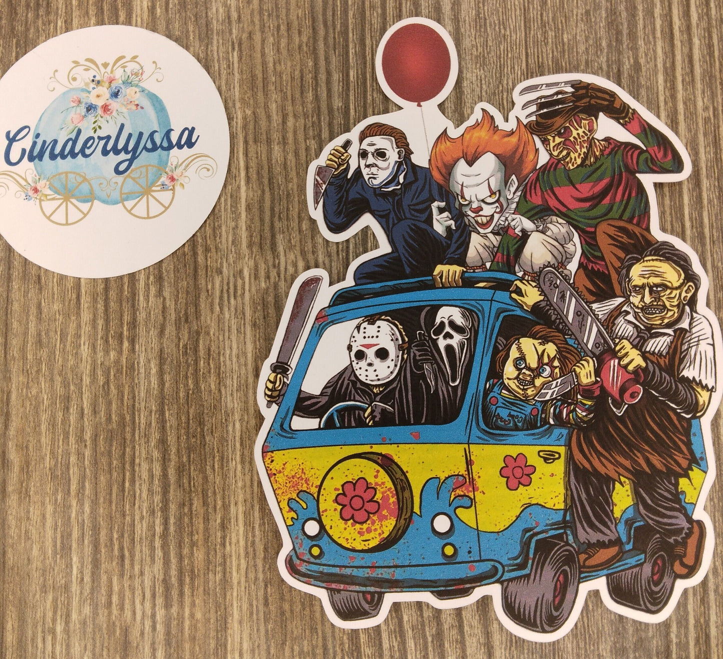 Scary Horror Van - Killer Murder Friends Halloween Cardstock Silicone Mold, Aroma Bead Molds