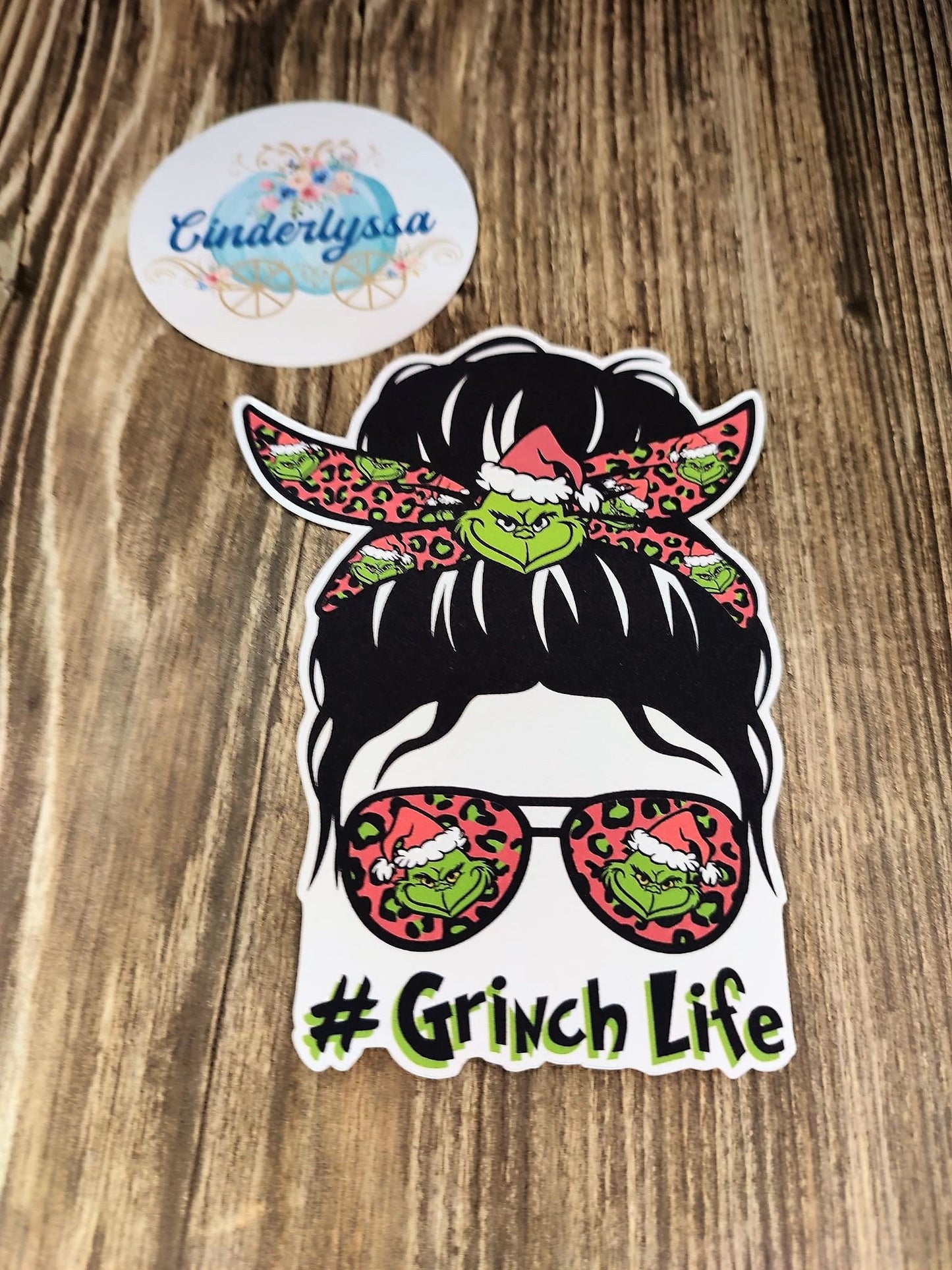 Grinch Life: Messy Bun Girl, Betty Lou, Whoville, Christmas Cardstock Silicone Mold, Aroma Bead Molds, , Premium Cardstock Images