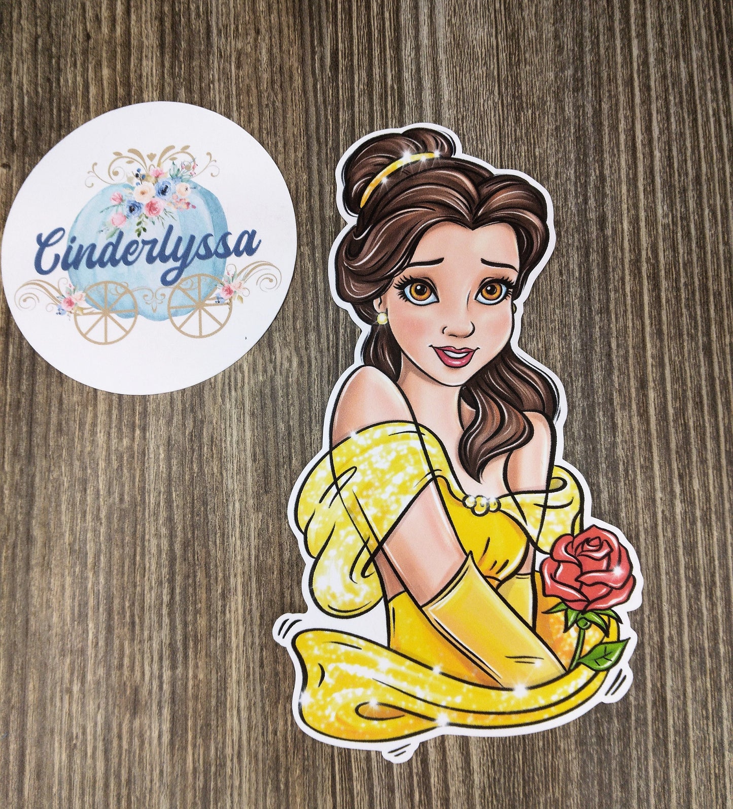 Princess Belle: Beast, Red Rose, Curse, Be Our Guest, France Cardstock Silicone Mold, Aroma Bead Molds, Premium Cardstock Images