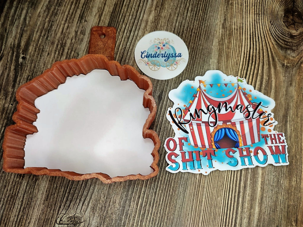 Circus: Ringmaster of the Shit Show Cardstock Silicone Mold, Aroma Bead Molds