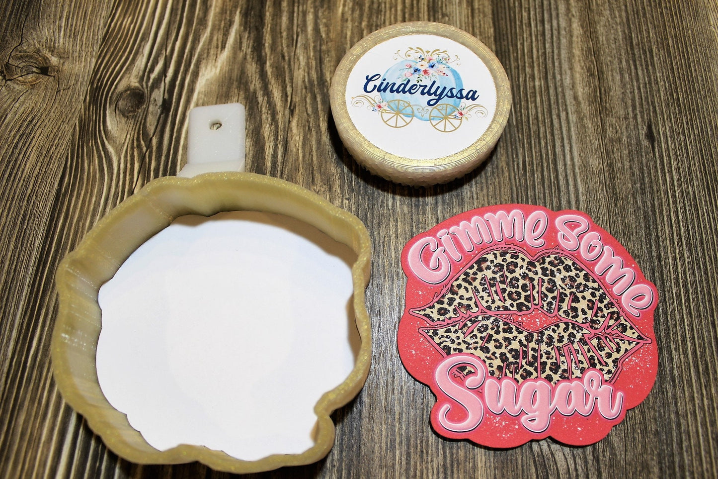 Gimme Some Sugar Lips: Leopard Print Silicone Mold, Aroma Bead Molds, Car Freshener Mold