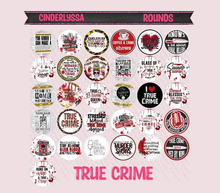 2.5 Inch Round True Crime Cardstock Only for freshies Silicone Mold, for Aroma Bead Molds, Car Freshener, Premium Cardstock Image