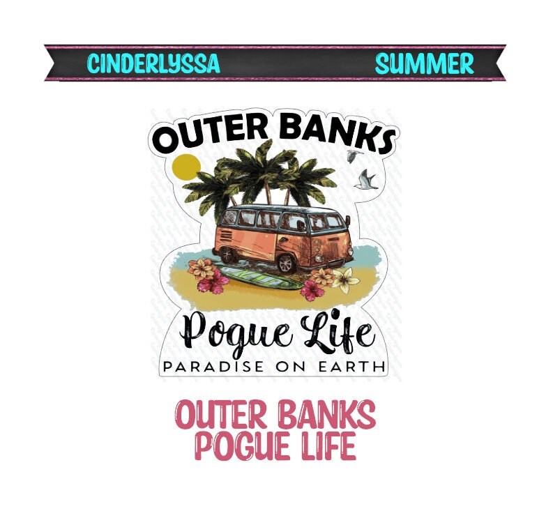 Outer Banks: Pogue Life Hippie Van for Silicone Mold, Aroma Bead Molds, Car Freshener Mold, Premium Cardstock Images