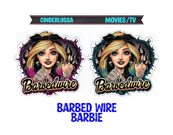 Barbed Wire Barbie Silicone Mold, Aroma Bead Molds, Car Freshener Mold, Premium Cardstock Images