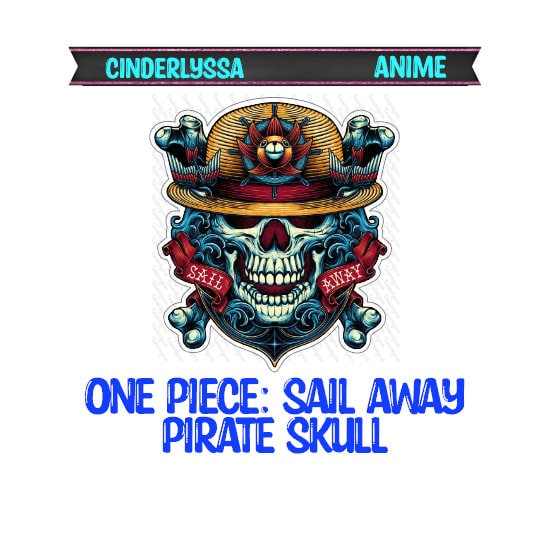 One Piece: Sail Away Pirate Skull - anime inspired Silicone Mold, Aroma Bead Molds, Car Freshener Mold