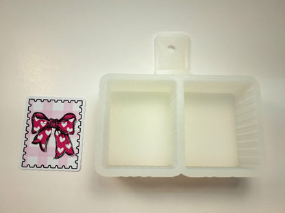 VENT CLIP: Seasonal Stamp Two Cavity Small Vent Clip Size Cardstock Silicone Mold, Premium Cardstock Images