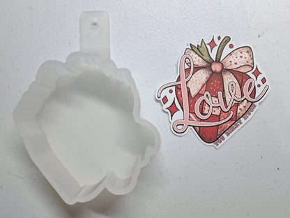 Love You Berry Much Cardstock Silicone Mold, Aroma Bead Molds, Premium Cardstock