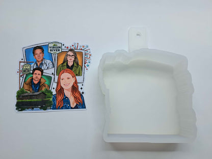 Virgin River Polaroids Cardstock Silicone Mold, Aroma Bead Molds, Car Freshies, Premium Cardstock Images
