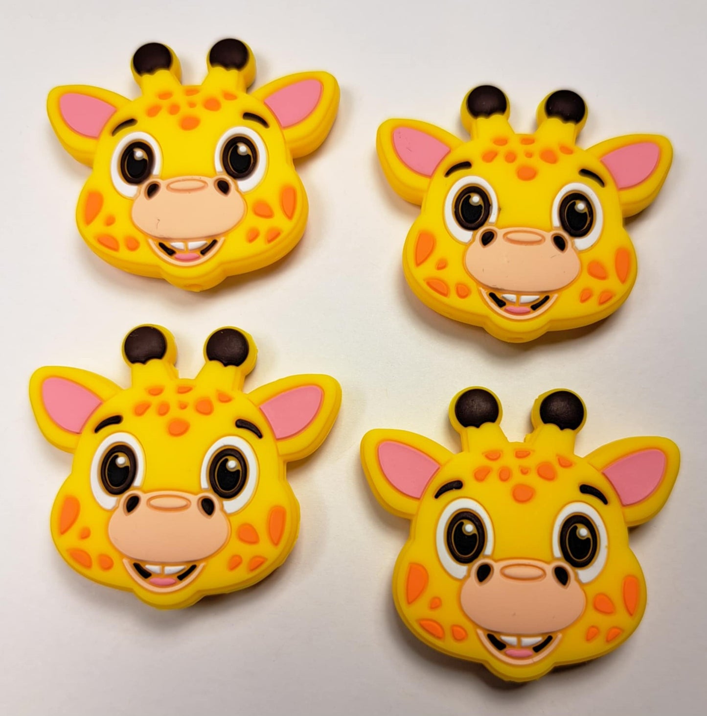 Giraffe Head (large) Silicone Focal Bead