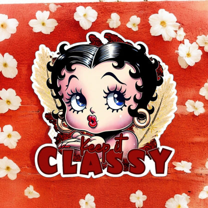 Keep It Classy: Betty Boop Cardstock Silicone Mold, Aroma Bead Molds, Premium Cardstock Images