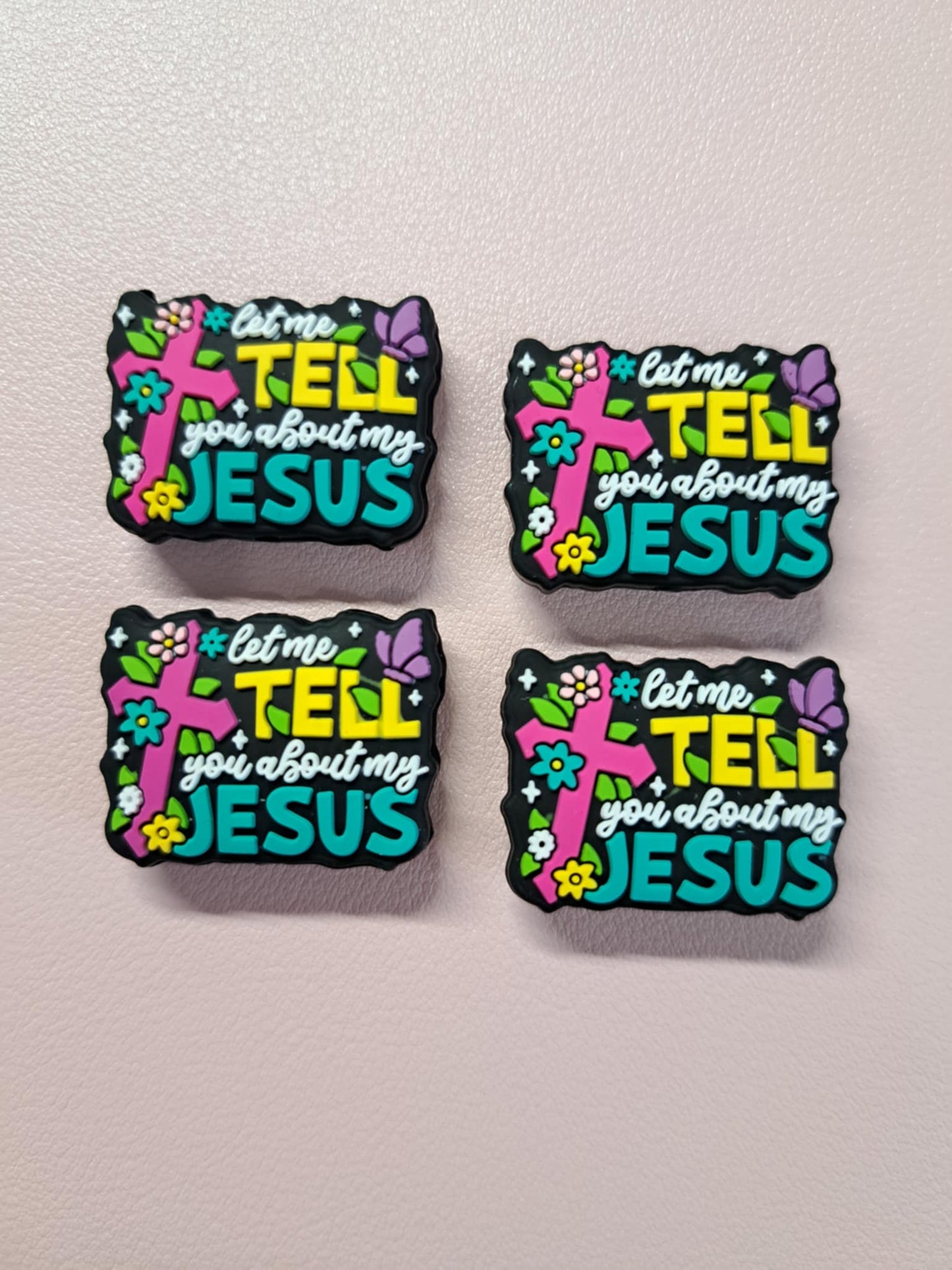 Let Me Tell You About My Jesus Silicone Focal Bead