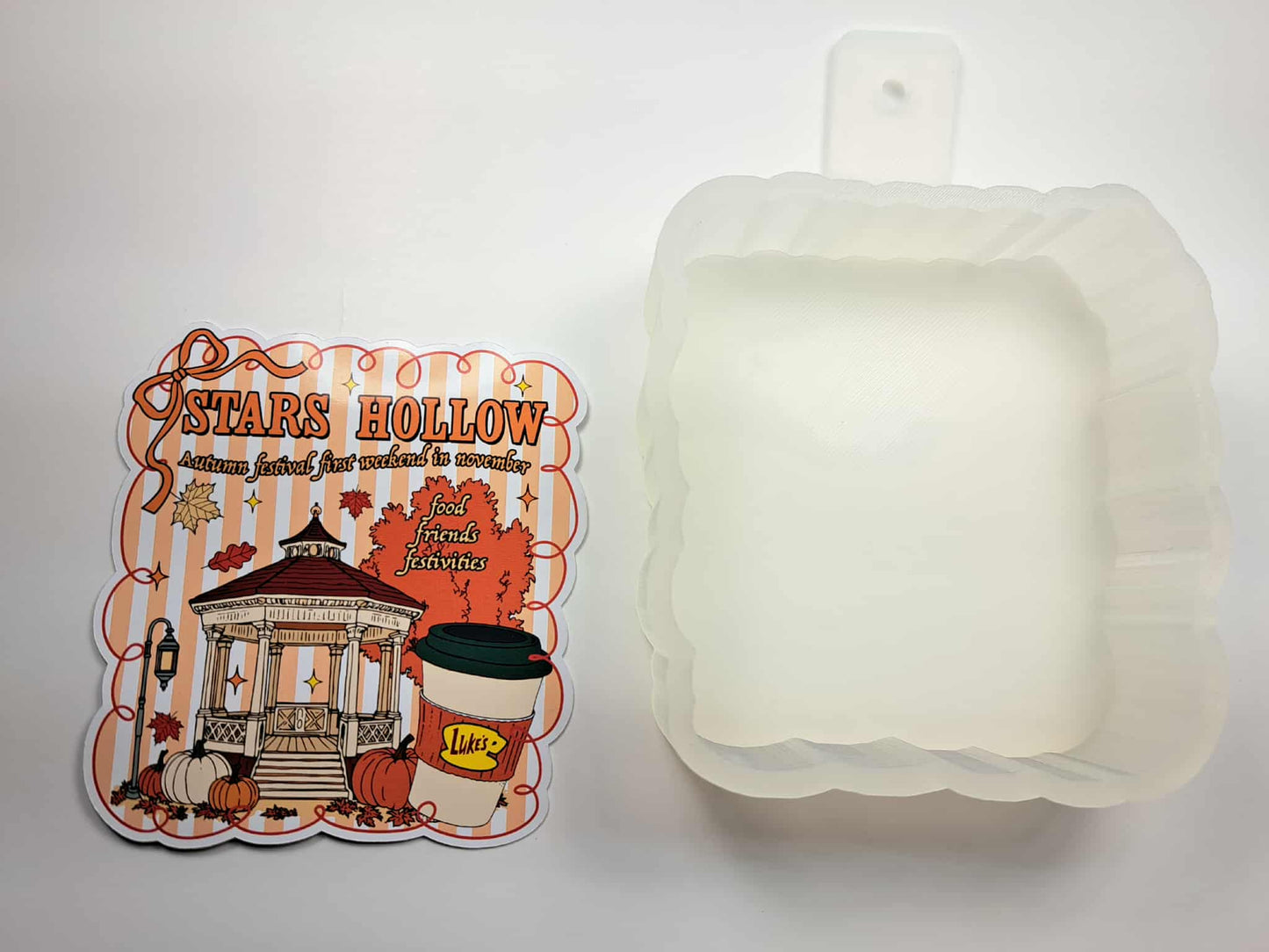 Stars Hollow Autumn Festival Cardstock Silicone Mold, Aroma Bead Molds, Car Freshies, Premium Cardstock Images